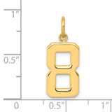 14k Medium Polished Number 8 Charm - MP-ACF5C2FE-6658