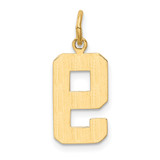 14k Medium Polished Number 9 Charm - MP-1C483D63-3405