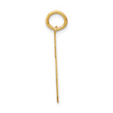 14k Medium Satin Number 75 Charm