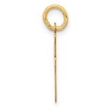 14k Medium Script Letter I Initial Charm