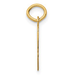 14k Medium Script Letter W Initial Charm