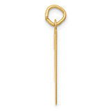 14k Medium Script Letter Y Initial Charm