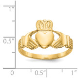 14k Men's Claddagh Ring - K4-5D840151-4075