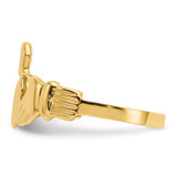 14k Men's Claddagh Ring - K4-5D840151-4075