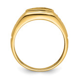 14k Mens Diamond and Onyx Ring Mounting - Y4-149B073C-3049