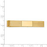 14k Men's Grooved Engravable Tie Bar - MC-524066E6-5501