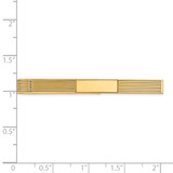 14k Men's Grooved Engravable Tie Bar - MC-CEE3A5D0-3107