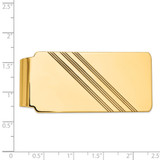 14k Men's Grooved Polished Money Clip - MC-4515751D-3171