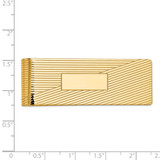 14k Men's Grooved Polished Money Clip - MC-6785848B-1131