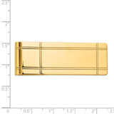 14k Men's Grooved Polished Money Clip - MC-93FEBB54-1954