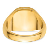 14k Men's Polished and Grooved (No Enamel) Masonic Ring