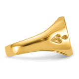 14k Men's Polished and Grooved (No Enamel) Masonic Ring