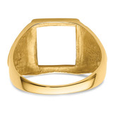 14k Men's Polished and Textured Masonic Ring Mounting - Y4-496BA169-8811
