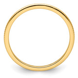 10K Yellow Gold 1.2mm Beaded Stackable Band Size 6.5