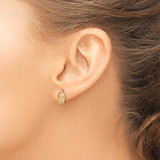 14K Mini Basket Flat Back Post Earrings