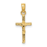 14K Mini Crucifix Charm