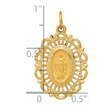 14k Miraculous Medal Charm - XR-E0B1AB13-2031