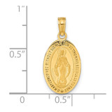 14k Miraculous Medal Pendant - M1-BC3CA5F2-8255