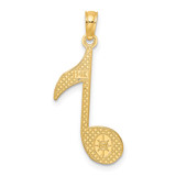 14k Music Note Charm