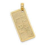 14K NEW JERSEY-LBI (Long Beach Island) License Plate Charm - K7-0B316C84-9569
