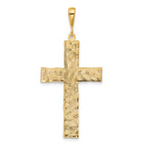 14k Nugget Style Cross Pendant - C1-01341C77-5077