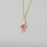 14k October Boy Birthstone Charm