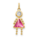 14k October Girl Birthstone Charm