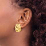 14k Omega Clip Non-pierced Earrings - H9-044CA36E-3777
