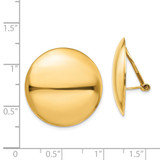 14k Omega Clip Polished Non-pierced Earrings - H9-BCDB7374-2599