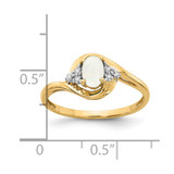 14k Opal and Diamond Ring - XB-A880C353-8694
