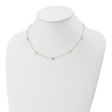 14K Open Stars 16 inch Necklace Plus 2 inch Extension