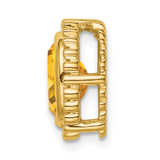 14k Oval Citrine Chain Slide
