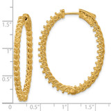 14k Oval Hoop w/Safety Clasp Earring Mountings - XE-F99139D7-2847
