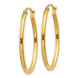 14k Oval Polished Hoop Earring - TA-13D14BE6-4743