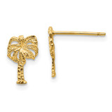 14k Palm Tree Post Earrings - TC-FCA66156-4669
