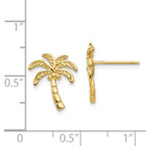 14k Palm Tree Post Earrings - TM-14FC52C0-3861