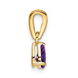 14K Pear Amethyst and Diamond Pendant - PM-2B1673EC-4552