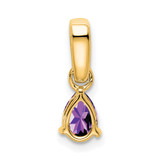 14K Pear Amethyst and Diamond Pendant - PM-2B1673EC-4552