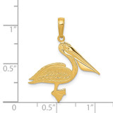 14k Pelican Pendant - C3-34064EC2-7734