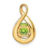 14k Peridot and Diamond Pendant - PM-57414987-9234