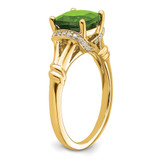 14k Peridot and Diamond Ring - RM-0EC2D98D-2532
