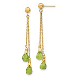 14k Peridot Dangle Earrings - YE-681C9005-6747