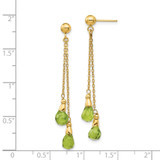 14k Peridot Dangle Earrings - YE-681C9005-6747