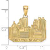 14K Pittsburgh Skyline Charm
