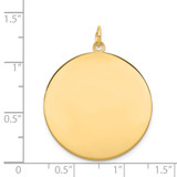 14k Plain .013 Gauge Circular Engravable Disc Charm - XM-5F267BD8-8110