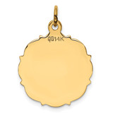 14k Plain .013 Gauge Engravable Disc Charm - XM-37B98840-4863