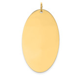 14k Plain .013 Gauge Engravable Elliptical Disc Charm - XM-D243E169-2971