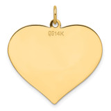 14k Plain .013 Gauge Engravable Heart Disc Charm - XM-4B8092BB-2766