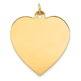 14k Plain .013 Gauge Engravable Heart Disc Charm - XM-75E4BCB2-8466
