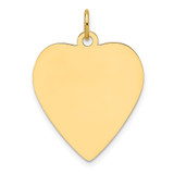 14k Plain .013 Gauge Engravable Heart Disc Charm - XM-EE0AAAAA-5582
